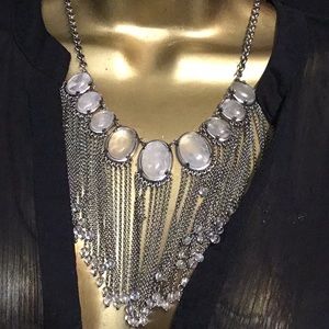 Ann Taylor necklace natural stones